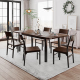 iPormis 63" Extendable Kitchen Table Set for 4-6 People