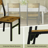 iPormis 35''Tall Dining Chairs Set of 6, Dining Room Chairs with MDF Board & Metal Frame