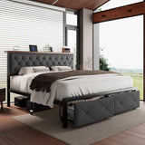 iPormis Bed Frame with Storage Drawers