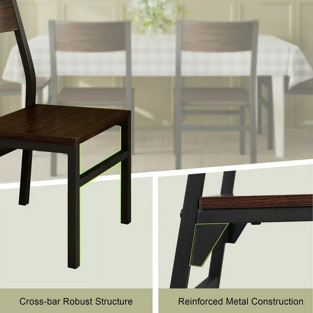 iPormis 35''Tall Dining Chairs Set of 6, Dining Room Chairs with MDF Board & Metal Frame