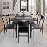 iPormis 63" Extendable Kitchen Table Set for 4-6 People