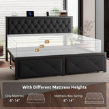 iPormis Bed Frame with Storage Drawers
