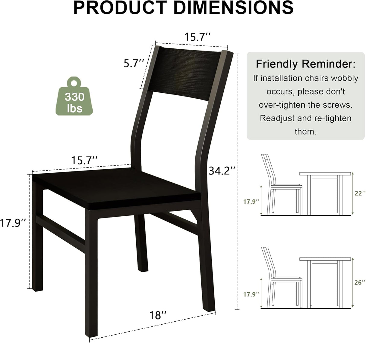 Feonase Dining Chairs Set of 6