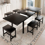 Feonase 7-Piece Dining Table Set for 4-8