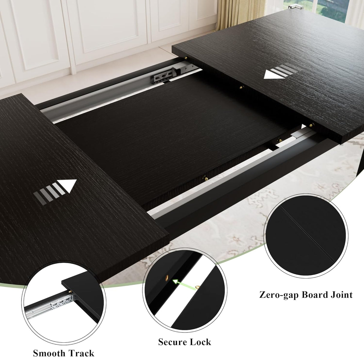 Feonase 7-Piece Dining Table Set for 4-8