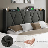Feonase Bed Frame with 4 Storage Drawers