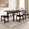 Feonase 7-Piece Dining Table Set for 4-8