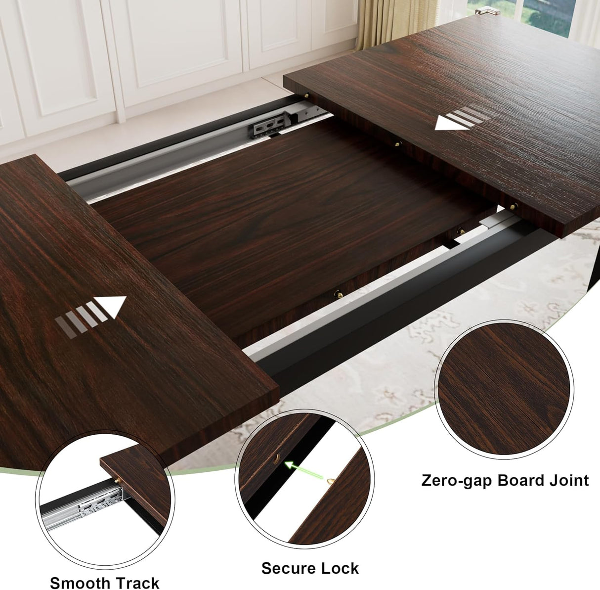 Feonase 7-Piece Dining Table Set for 4-8