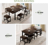 Feonase 7-Piece Dining Table Set for 4-8