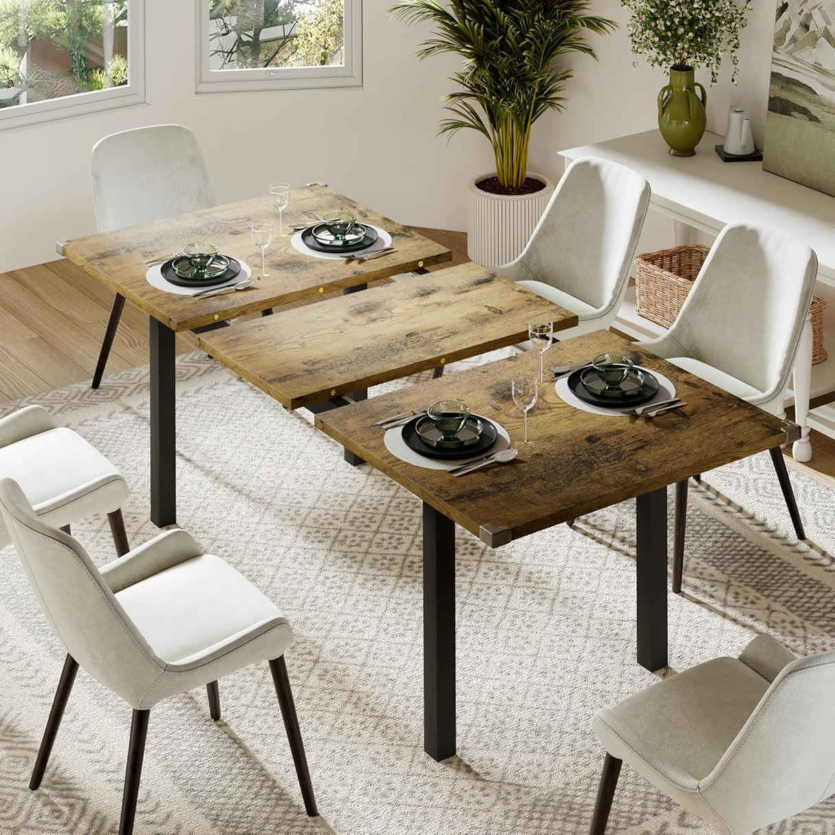 Feonase 63" Extendable Dining Table