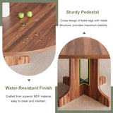 Feonase 59" Round Extendable Dining Room Table for 6