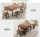 Feonase 7-Piece Dining Table Set for 4-8