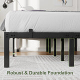 Feonase Metal Bed Frame Platform Bed with 6 Non-Slip Mattress Gaskets