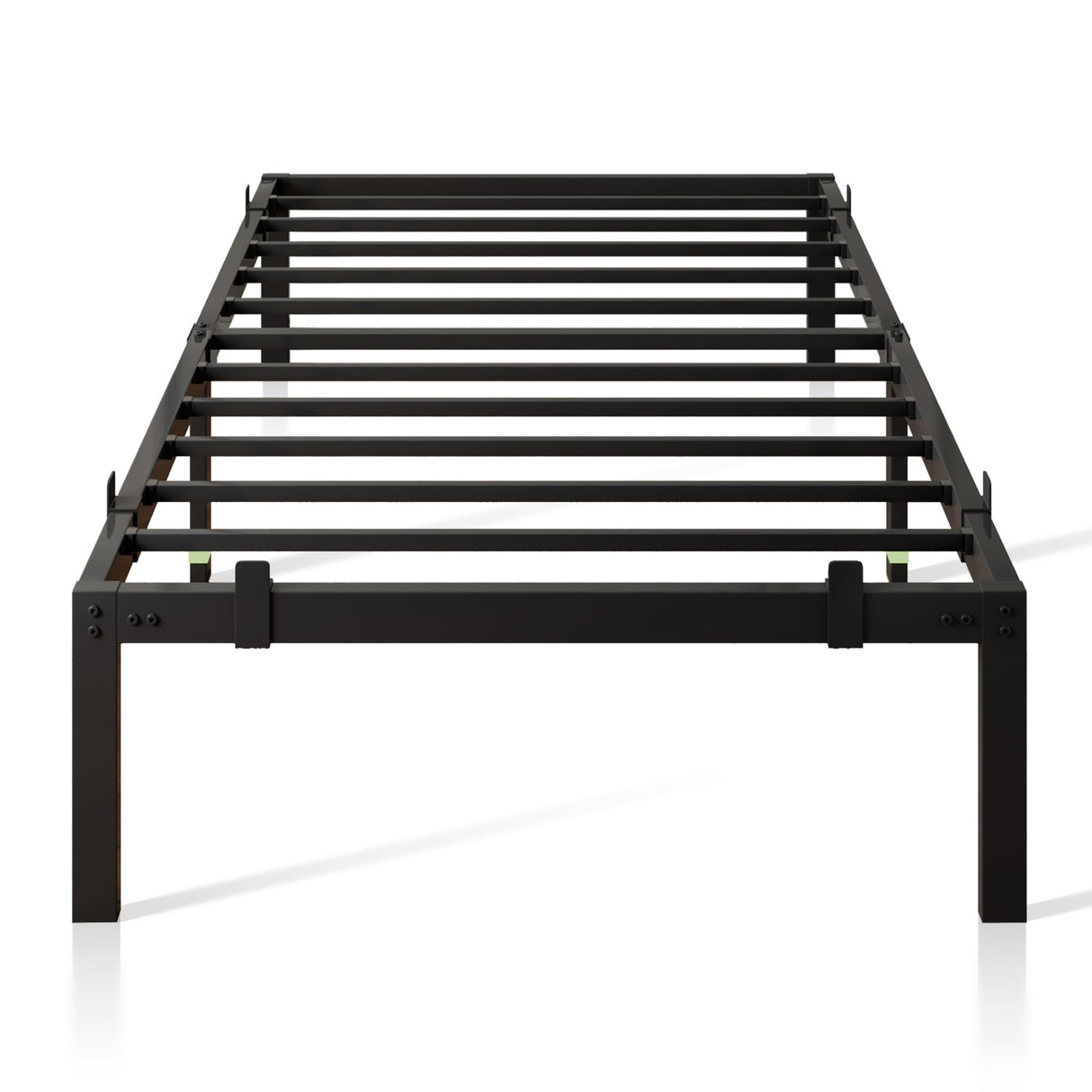 Feonase Metal Bed Frame Platform Bed with 6 Non-Slip Mattress Gaskets