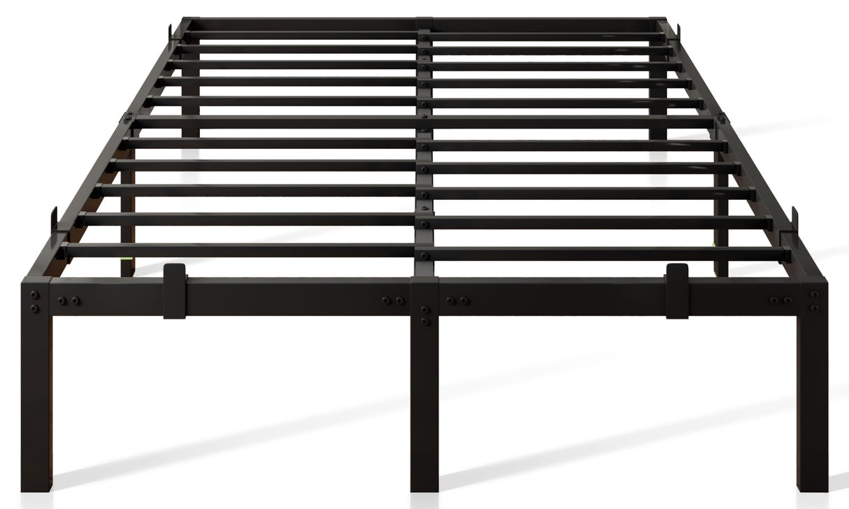 Feonase Metal Bed Frame Platform Bed with 6 Non-Slip Mattress Gaskets